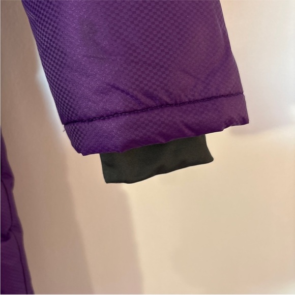 Kids' Long Purple Puffer Coat with Faux Fur Trim by Carter's - Picture 5 of 9